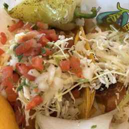 Fish taco and shrimp tacos
