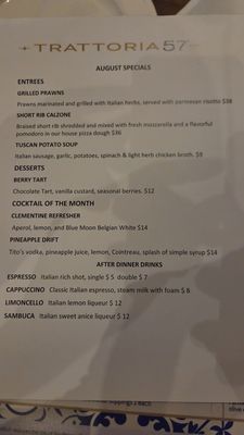 Menu photo 6 Trattoria 57 North Las Vegas, NV