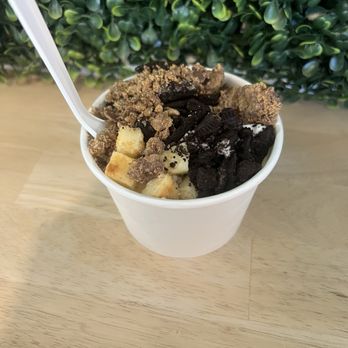 Yagoot - Original yogurt small with Oreo and cheesecake bits - Ice Cream & Frozen Yogurt Near Me - Salt Lake City, Utah Yagoot - Original yogurt small with Oreo and cheesecake bits - Ice Cream & Frozen Yogurt Near Me - Salt Lake City, Utah