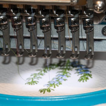 Jan de Luz - cool embroidery -- the machine is always working on some embroidery project - Kitchen & Bath Near Me - Saint Helena, California Jan de Luz - cool embroidery -- the machine is always working on some embroidery project - Kitchen & Bath Near Me - Saint Helena, California