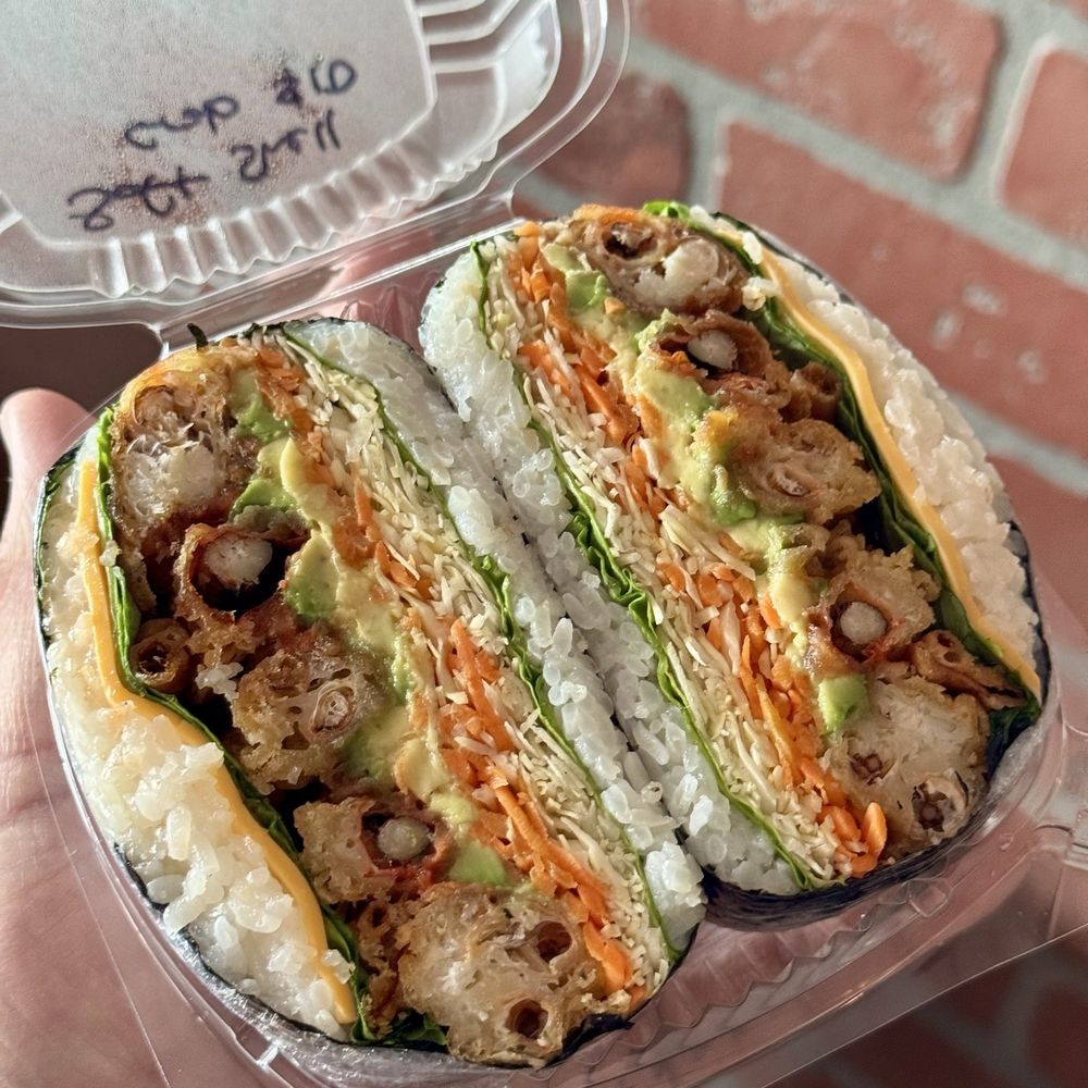 969 NYC Coffee - Soft Shell Crab Onigirazu - Coffee & Tea Near Me - Jackson Heights, New York