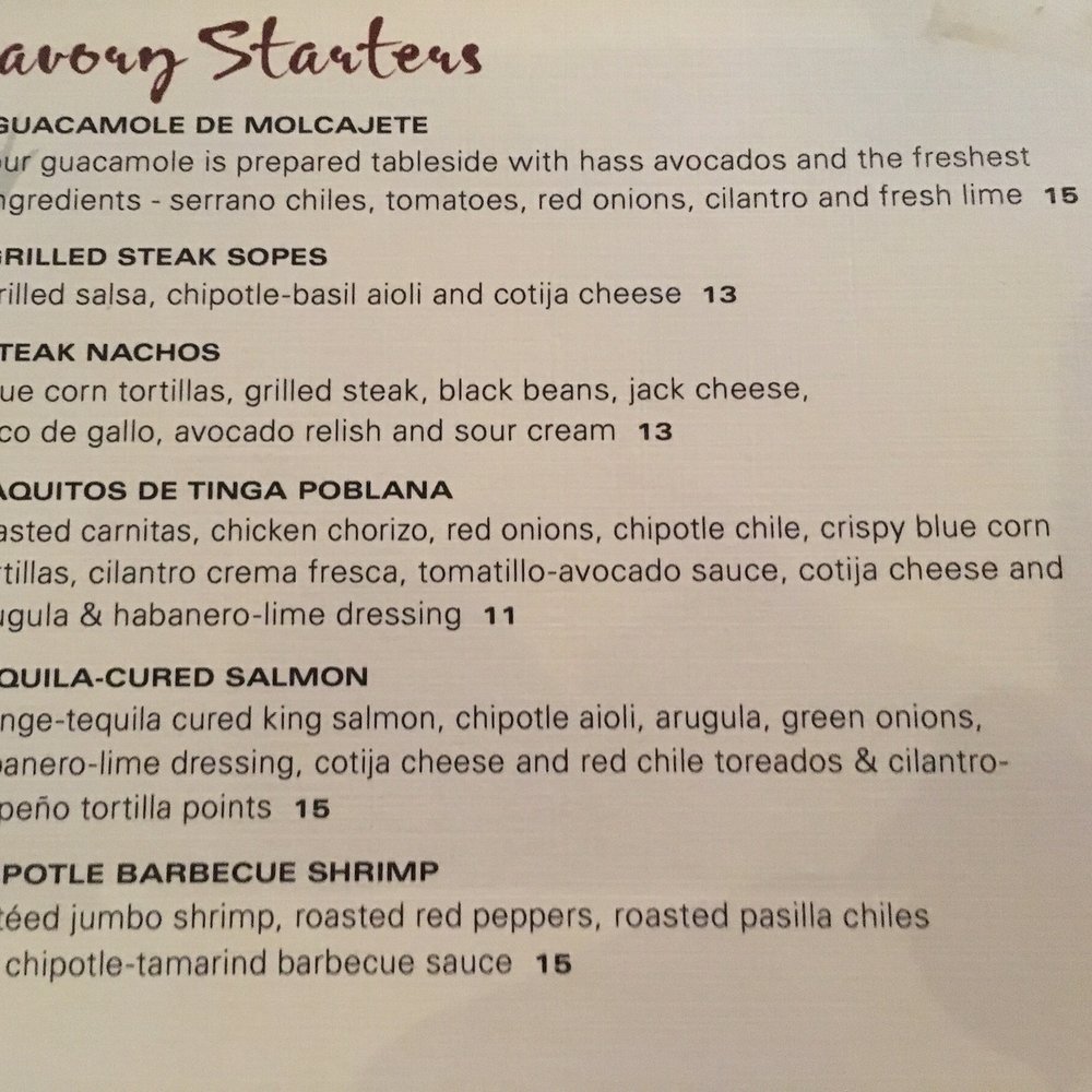 Sinigual - Part of a very extensive menu - Mexican Near Me - Manhattan, New York Sinigual - Part of a very extensive menu - Mexican Near Me - Manhattan, New York