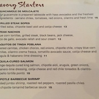 Sinigual - Part of a very extensive menu - Mexican Near Me - Manhattan, New York Sinigual - Part of a very extensive menu - Mexican Near Me - Manhattan, New York