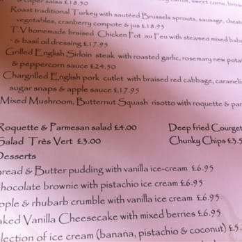 Truc Vert - Close of sides selection on the menu - French Near Me - London, XGL Truc Vert - Close of sides selection on the menu - French Near Me - London, XGL