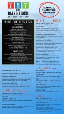 Menu photo 2 The Blind Tiger Fairhope, AL