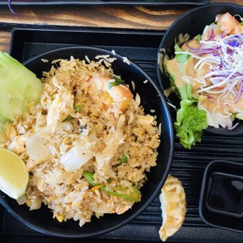 Sip Saam Thai - Lunch special (I chose the Thai fried rice with chicken) - Thai Near Me - Austin, Texas