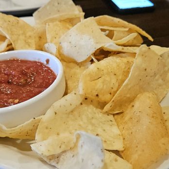 3 Corners Grill & Tap - Downers Grove - Chips and salsa.  Very mild. - American Near Me - Downers Grove, Illinois