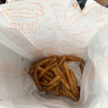 Popeyes Louisiana Kitchen - Fries poured on top of fry bag - Fast Food Near Me - Plainfield, Indiana Popeyes Louisiana Kitchen - Fries poured on top of fry bag - Fast Food Near Me - Plainfield, Indiana