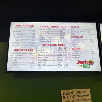 Jerk-N-Go Olympia Fields - Menu - Caribbean Near Me - Olympia Fields, Illinois