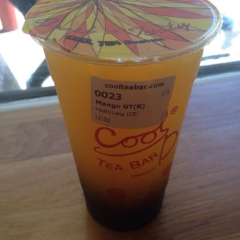 Cool Tea Bar - Mango green tea with boba pearls - Bubble Tea Near Me - San Francisco, California Cool Tea Bar - Mango green tea with boba pearls - Bubble Tea Near Me - San Francisco, California
