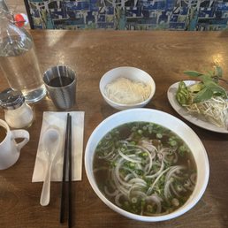 Steak only pho-$18.95 (large) added $2 extra noodles!