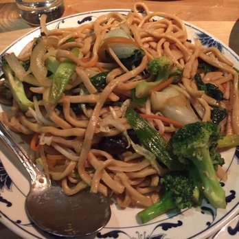 Great China - Veg chow mein. Don't be deceived, that is a large serving spoon. This is a huge portion! - Chinese Near Me - Berkeley, California Great China - Veg chow mein. Don't be deceived, that is a large serving spoon. This is a huge portion! - Chinese Near Me - Berkeley, California