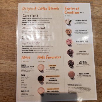Philz Coffee - Coffee Menu! - Coffee & Tea Near Me - Fullerton, California