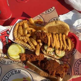 Dave's Hot Chicken - #Dave's #3 1 Tender & 1 Slider w/ Fries - Chicken Shop Near Me - Sandy Springs, Georgia