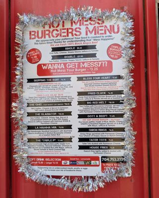 Menu photo 1 Hot Mess Burgers Midland, NC Menu photo 1 Hot Mess Burgers Midland, NC
