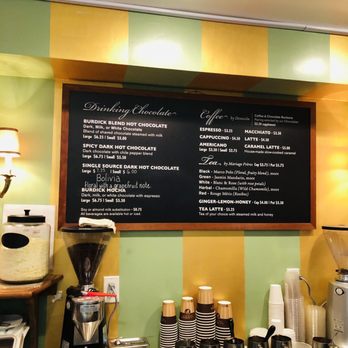 L.A. Burdick Handmade Chocolates - Hot drink menu - Chocolatiers & Shops Near Me - New York, New York L.A. Burdick Handmade Chocolates - Hot drink menu - Chocolatiers & Shops Near Me - New York, New York