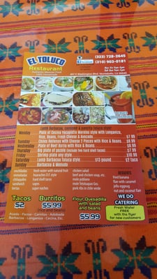 Menu photo 2 Barbarcoa El Tulco Montebello, CA Menu photo 2 Barbarcoa El Tulco Montebello, CA