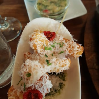 Rustic Stone - Pesto polenta chips - New American Near Me - Dublin, D