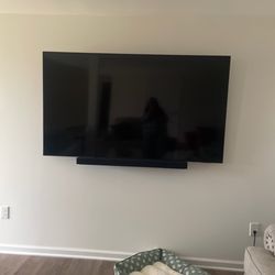 75"TV in basement