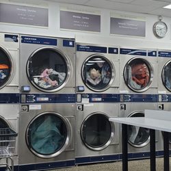 All Star Laundromat - Wall of dryers...