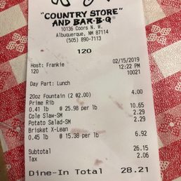 Rudy S Country Store And Bar B Q Takeout Delivery 95