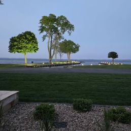 View from outside dining area