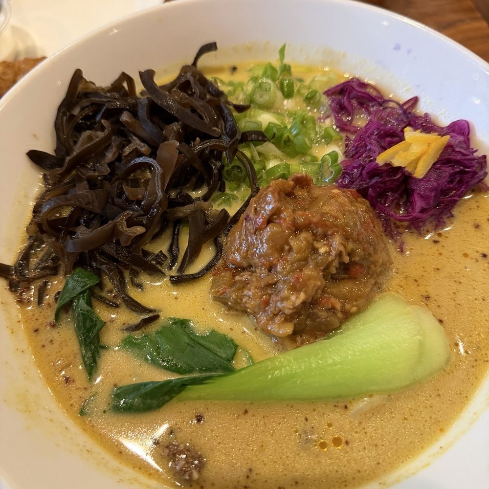 Ramen Hajime - Kiwami Vegan with kurikage mushroom - Ramen Near Me - Santa Clara, California Ramen Hajime - Kiwami Vegan with kurikage mushroom - Ramen Near Me - Santa Clara, California