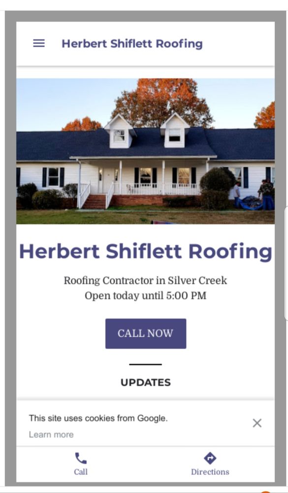 Slide of Herbert Shiflett Roofing