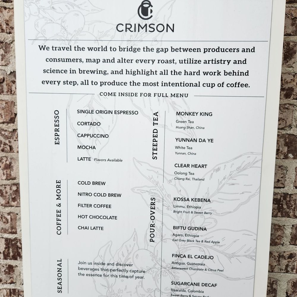 Crimson - Coffee & Tea Near Me - Columbus, Ohio Crimson - Coffee & Tea Near Me - Columbus, Ohio