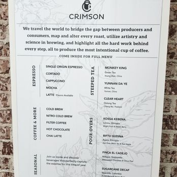 Crimson - Coffee & Tea Near Me - Columbus, Ohio Crimson - Coffee & Tea Near Me - Columbus, Ohio