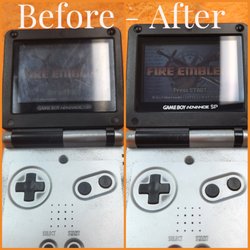 Eagle River Electronics - Cleaning and restoration of Nintendo Gameboy Advance SP.