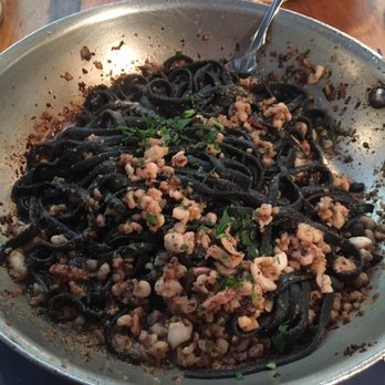 The Daily Catch - Black pasta aglio olio $24.50, At Least Try This Out! - Italian Near Me - Boston, Massachusetts The Daily Catch - Black pasta aglio olio $24.50, At Least Try This Out! - Italian Near Me - Boston, Massachusetts