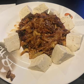 Kong Pocha - Tofu Kimchi (stir fried spicy pork and steamed tofu) - Korean Near Me - Columbia, Maryland