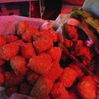 Marshall Street Bar and Grill - Mild Buff Chicken Sando w/ loads of tots! - Bars Near Me - Rochester, New York Marshall Street Bar and Grill - Mild Buff Chicken Sando w/ loads of tots! - Bars Near Me - Rochester, New York