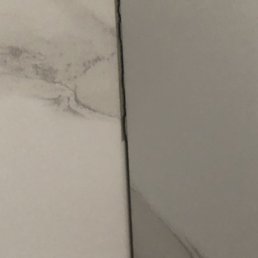 Cracked grout in bathroom Cracked grout in bathroom