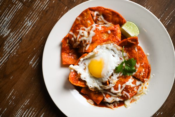 Photo of Joe Vinny & Bronsons Bohemian Cafe - El Paso, TX, US. famous Chilaquiles in our home made Colorado sauce. Ask for them in our Chile Verde too!