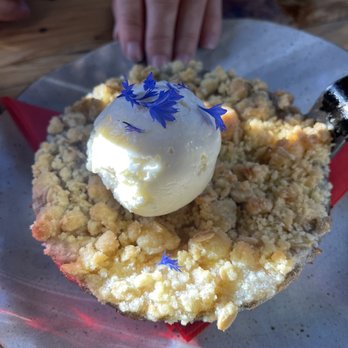 Redcliff Restaurant & Bar - Rhubarb, apple crisp, The special of the day. - Cafes Near Me - Te Anau, STL Redcliff Restaurant & Bar - Rhubarb, apple crisp, The special of the day. - Cafes Near Me - Te Anau, STL