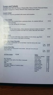 Menu photo 4 Lakeside Hideaway Rockaway Beach, OR