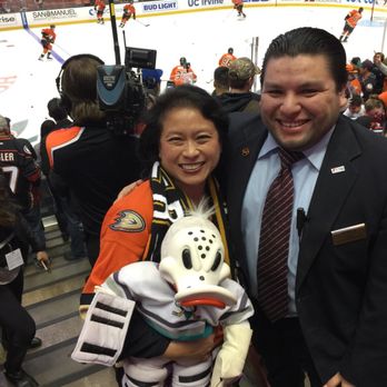 Anaheim Ducks - Ryan our favorite employee at the Honda Center and of course Wild Wing. - Professional Sports Teams Near Me - Anaheim, California