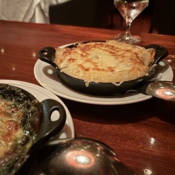 Bin 54 Steak & Cellar - Creamed Spinach Casserole Scalloped Potatoes - Steakhouses Near Me - Chapel Hill, North Carolina Bin 54 Steak & Cellar - Creamed Spinach Casserole Scalloped Potatoes - Steakhouses Near Me - Chapel Hill, North Carolina
