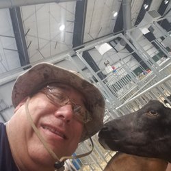 Fairgrounds 4-H Building - Made a new friend
