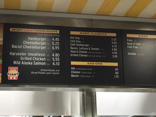 Menu photo 7 Nation's Giant Hamburgers San Pablo, CA