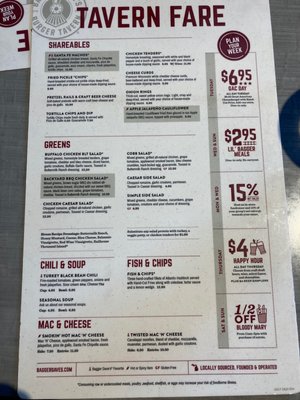 Menu photo 3 Bagger Dave's Centerville, OH