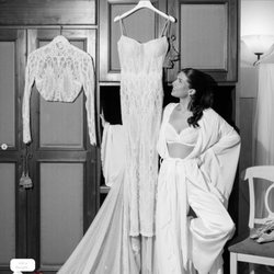 Laura's Couture & Alterations - A breathtaking showcase of haute couture artistry, this photograph captures a Galia Lahav bridal gown masterfully tailored by Laura's Coutur