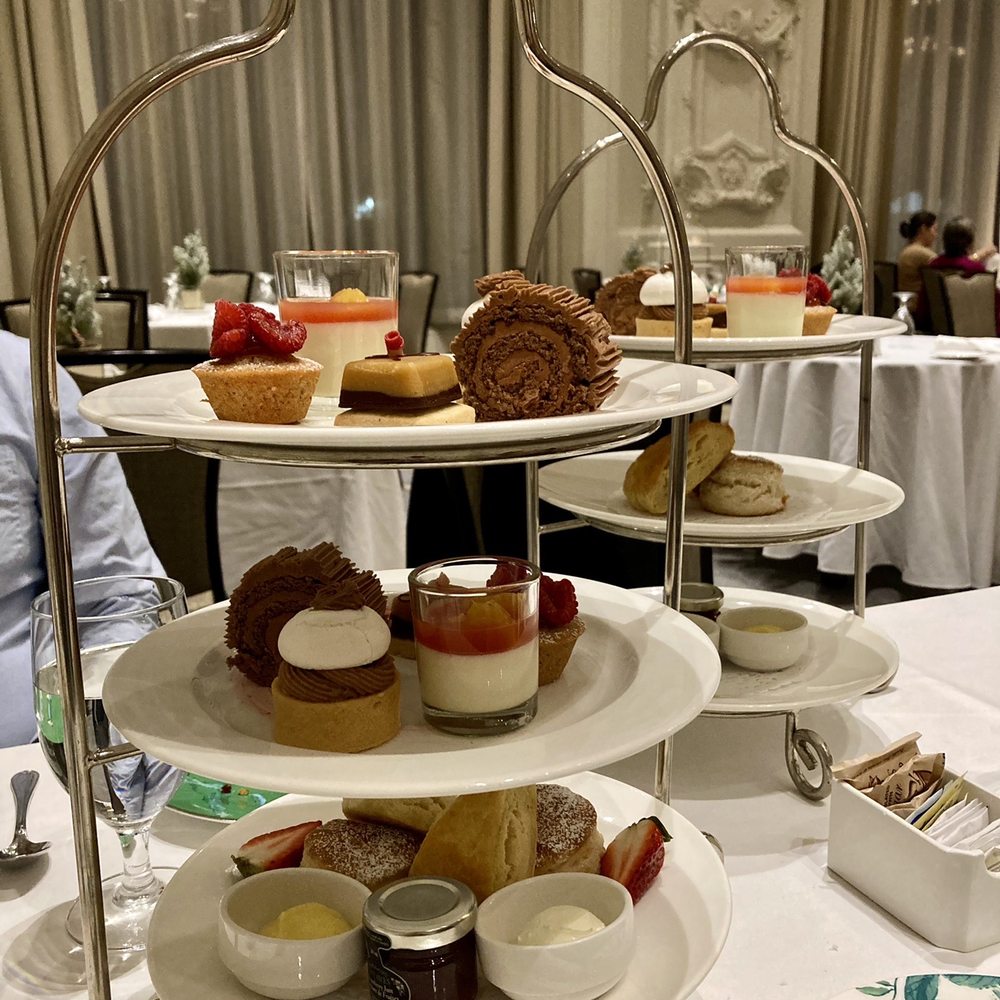 The Omni King Edward Hotel - You each get 5 variety of desserts, a scone and a biscuit with a variety of spreads. - Hotels Near Me - Toronto, Ontario The Omni King Edward Hotel - You each get 5 variety of desserts, a scone and a biscuit with a variety of spreads. - Hotels Near Me - Toronto, Ontario