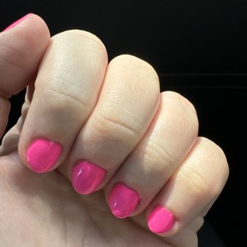 Milano Nail Spa - Brook Hollow - The darker spots are all uneven color throughout. - Nail Salons Near Me - Houston, Texas Milano Nail Spa - Brook Hollow - The darker spots are all uneven color throughout. - Nail Salons Near Me - Houston, Texas