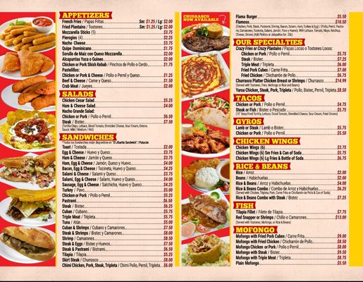 Menu photo 3 Flama Tropical Winter Haven, FL Menu photo 3 Flama Tropical Winter Haven, FL