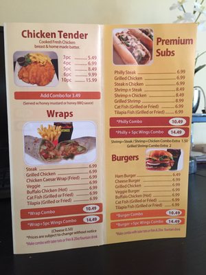 Menu photo 4 America's Best Wings Woodbridge, VA