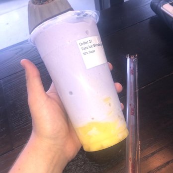 Sharetea - Taro slush with pudding ! - Bubble Tea Near Me - Katy, Texas