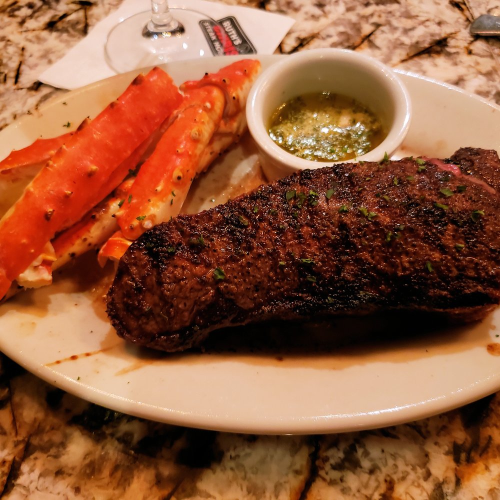 Ruth's Chris Steak House - Surf & Turf... NY Strip w/Crab Legs - Steakhouses Near Me - Tysons Corner, Virginia Ruth's Chris Steak House - Surf & Turf... NY Strip w/Crab Legs - Steakhouses Near Me - Tysons Corner, Virginia
